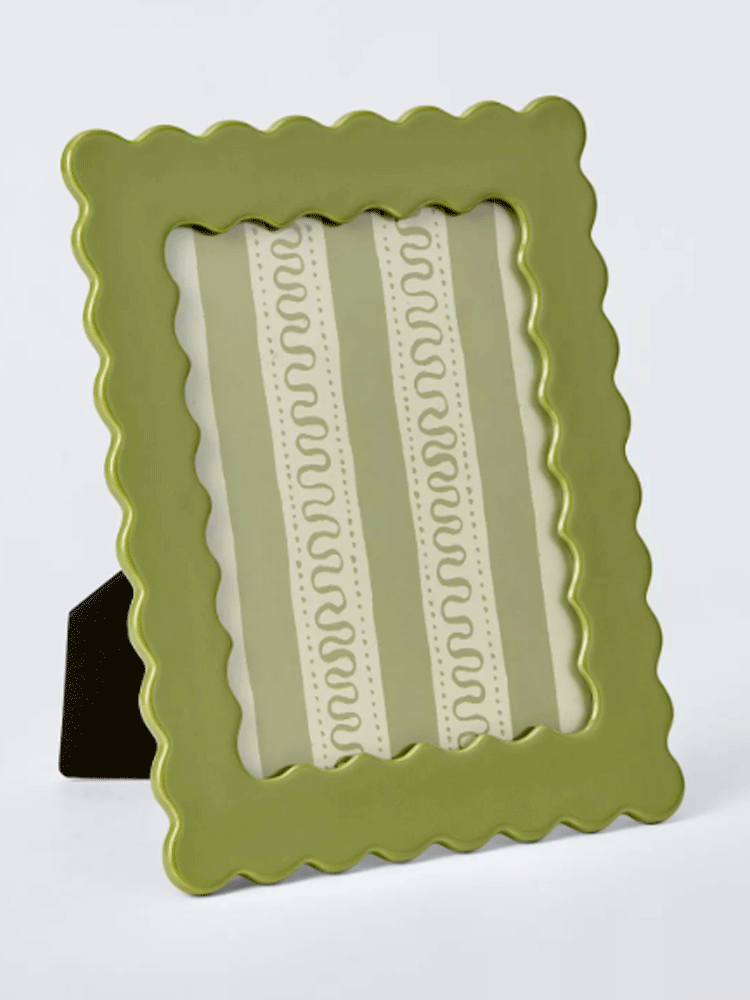Archive Wave Photo Frame, Green