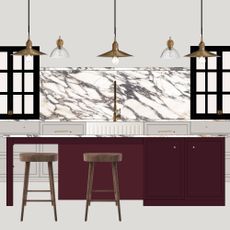 CGI rendering of kitchen