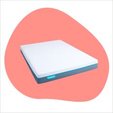 The best mattress for a side sleeper on a pink background