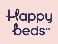 A close-up of a mattress from Happy beds.